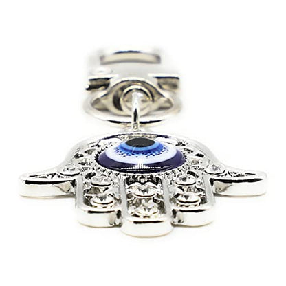 Evil Eye Keychains Car Key Ring Bag Purse Charm for Women Men - Good Luck Amulet Protection - color: K