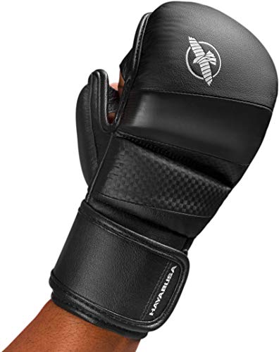 Hayabusa T3 MMA Sparring Gloves | Boxing Gloves, 7oz Gloves, Muay Thai Gloves, Kickboxing Gloves, Fight Gloves Men and Women, Training, Sparring - color: Black, size: Large