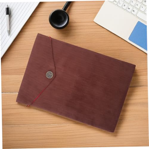 Buddhist Scriptures Pouch Quran Pouch Coffee Color Velvet Religious Book Storage Bag for Temple Use