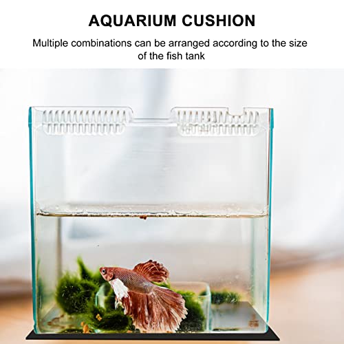 5pcs Aquarium Insulated Pad Non- Shockproof Fish Tank Mat Easy to Cut Provides Warmth and Comfort for Fish Compression-Resistant Black