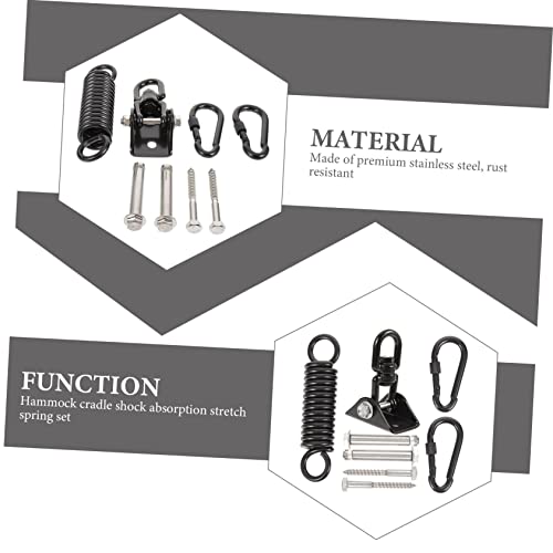 Kisangel 1set Heavy Bag Hanger Bracket Set Stainless Steel Sandbag Suspension Hooks for Use Easy to Install Versatile for Hammocks Boxing Equipment
