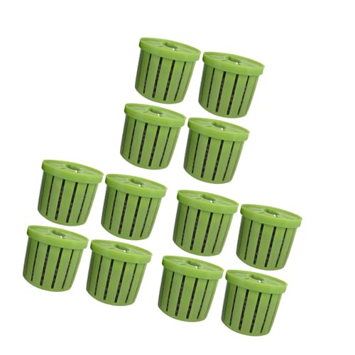16lots Plant Container Aquariums Planting Basket for Homes and Public Aquariums Water Plant Fixing Basket - color: Green