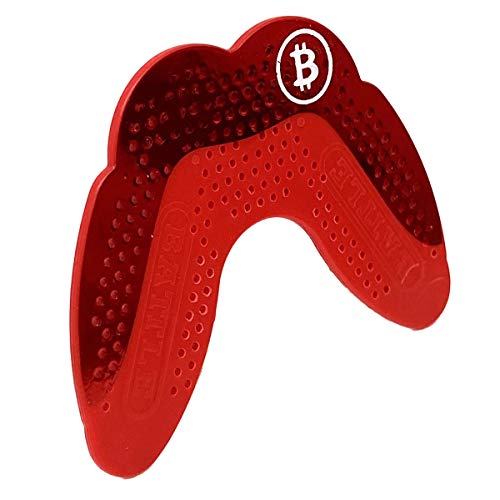 Battle Sports Ultra-Slim Grillz Football Mouthguard, Chrome Red | Show off your style, Lightweight mouthpiece, Exceptional breathability, Remoldable technology, Low-heat customized fit - color: Chrome Red