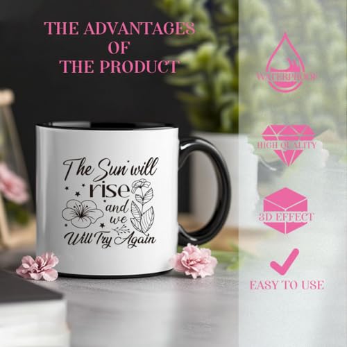 20 Pcs UV DTF Cup Wraps, 10 Styles Wildflower Transfer Stickers Cartoon Rub on Decals Waterproof Transfer Stickers for Glass Cups Wood Crafts - style: Wildflower