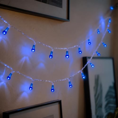 Vigdur Globe String Lights, 2 Packs 6FT Blue String Lights - color: Blue