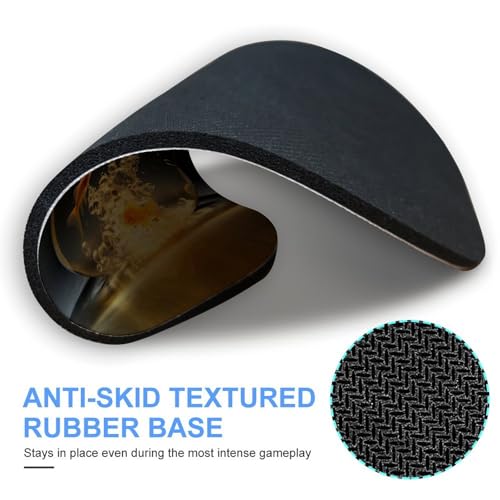 Round Mouse Pad Non-Slip Rubber Base Fish in Fish Tank Comfortable Portable Mousepad Small Mouse Pads for Home Office