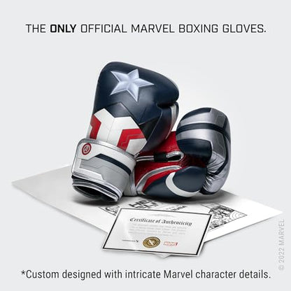 Hayabusa Marvel Hero Elite Boxing Gloves for Men and Women - color: Captain America (Sam Wilson), size: 12oz