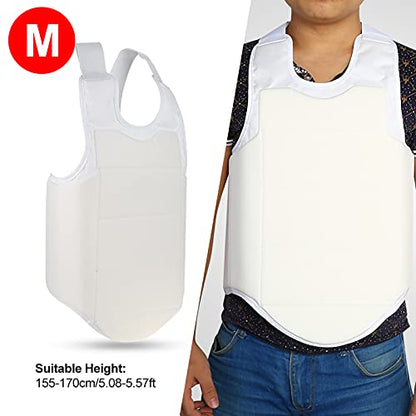 Emoshayoga Unisex Karate Chest Guard, Adjustable Strike , Boxing Body Protector with Elastic Adjustable Straps, for Taekwondo Training - size: Medium