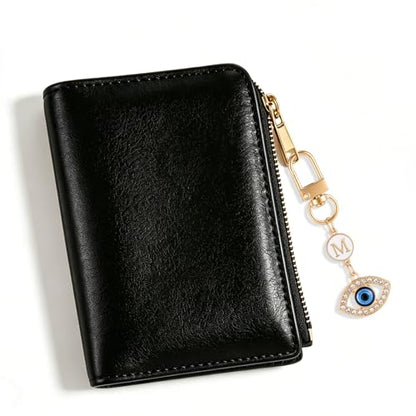 XGALBLA Small Evil Eye Keychains Initial Letter Key Chains for Women Men Car Key Bag Purse Charm- Good Luck Amulet Protection - color: Evil Eye 2-m