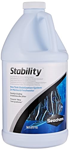 Seachem Stability Fish Tank Stabilizer - For Freshwater and Marine Aquariums 2L / 67.6 oz - color: Clear, size: 2 l / 67.6 fl oz