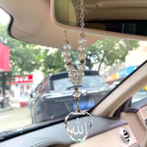 Muslim Crystal Beads Allah Heart car Pendant car Hanging