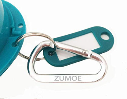 American Eagle Mouthguard and Retainer Case with Carabiner – Compact, Durable Storage for Retainers, Night Guards, and Dentures Travel-Friendly Design (Aqua) - color: Aqua