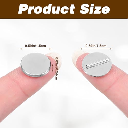 6Pairs Magnetic Brooch Converter Mini Hijab Pins Back Invisible Boutonniere Magnets Pin Converter Multi-Purpose Metal Clothing Clasps for Women Scarf Shawls Accessories Thin Fabric