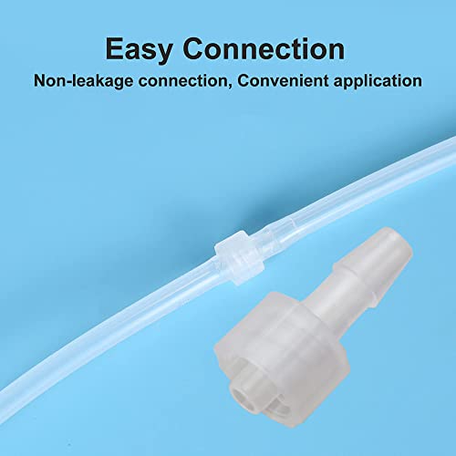 MEETOOT 10pcs Male Luer Lock 5/32" Polycarbonate Hose Barb Adapter for Laboratory Biochemical/Analytical Instruments, Food Machinery and Aquarium Equipment - size: 5/32Inch