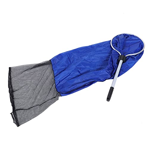 Soft Mesh Net Semipermeable Fishing Net Fish Transfer Net with 20-inch Handle for Medium Large Fish Spawning Breeding Care & Transfer Antiskid Opening at The Tail Widely Used - size: Diameter 30CM Handle 50CM, style: Diameter 30cm Handle 50cm