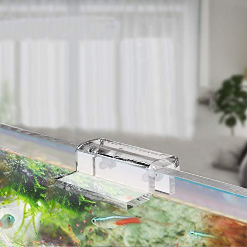 balacoo 4pcs Acrylic Fish Tank Cover Holder Bracket Aquarium Support Rack for Open Tanks Stable Design for Thick for Turtle Pet