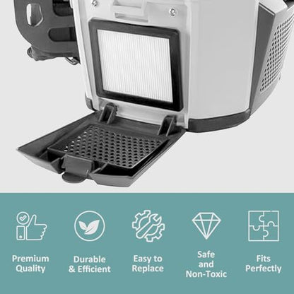 Replacement 833954 841708 Back Pack Vacuum Cleaner Hepa Filter Cover for ProTeam 107303 107310 107363 ProVac Super Coach Pro 10 & Super Coach Pro 6 Models