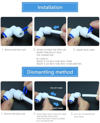1/2"M Elbow to 3/8" Push-Fit for RO Water Filter, 5 Pcs | Elbow quick-connect fitting for reverse osmosis water filters, beverage dispensers & water purification. Plastic joint. - style: 1/2" Male Thread to 3/8" Quick-Connect Elbow