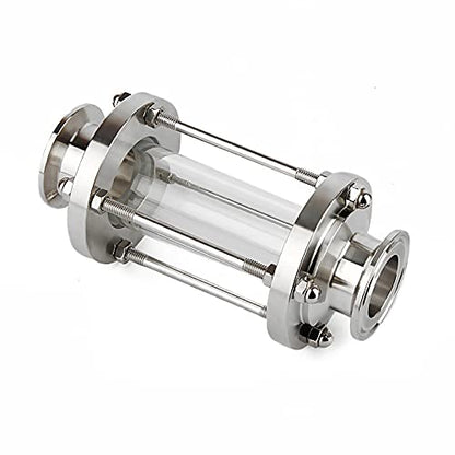 Beduan in-Line Sight Glass with Tri Clamp End, Sanitary Flow Sight Glass Stainless Steel 1.5 Inch Tri Clamp Type (Flow Pipe OD 25mm) - size: Pipe OD 25mm