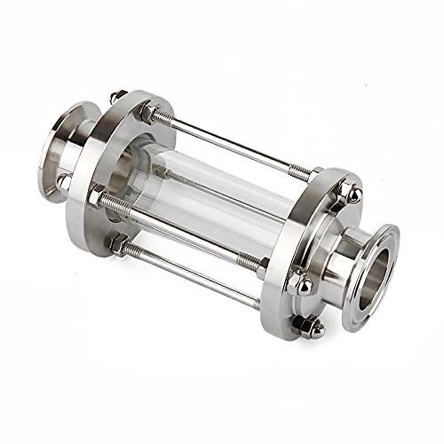 Beduan in-Line Sight Glass with Tri Clamp End, Sanitary Flow Sight Glass Stainless Steel 2 Inch Tri Clamp Type (Flow Pipe OD 51mm) - size: Pipe OD 51mm