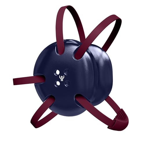 Great Call Athletics | Wrestling Classic Headgear | Earguard Adult Grappling Head Gear | Adjustable Ear Guards Maroon Straps - style: Navy w/ Maroon Straps