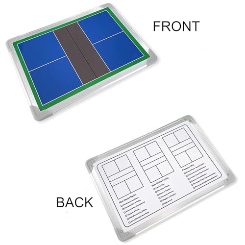 Magnetic Pickleball Coaching Board, Double-Sided Dry Erase Whiteboard, with Storage Bag, Easy to Write and Erase