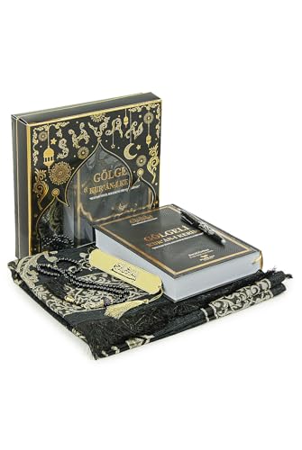 ihvan online, The Holy Qur'an Arabic Practice with Erasable Pen, The Study Noble Quran for Memorizers, Prayer Gift Set for Men & Women, Muslim Prayer Rug, Beads Taasbih, Praying Mat, Black - color: Black