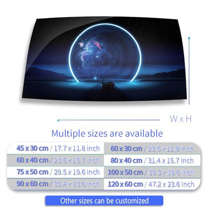 Aquarium Background Stickers - Black Hole Space - Fish Tank Reptile Terrarium Decor Poster (120 x 60 cm / (47.2 x 23.6 inches)) - size: 120 x 60 cm / (47.2 x 23.6 inches)