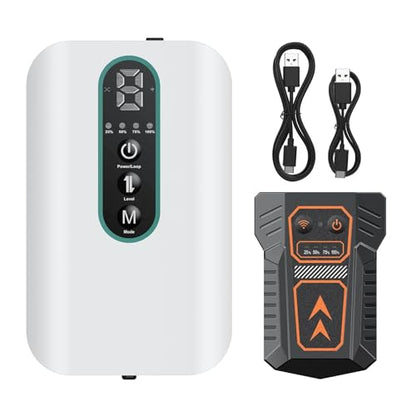 Pawfly USB Rechargeable Bait Aerator for Fishing, Portable Oxygen Pump for 5 to 100 Gallon Buckets, Livewells and Minnow Tanks - style: 5 to 20 Gal (Kit with Light)