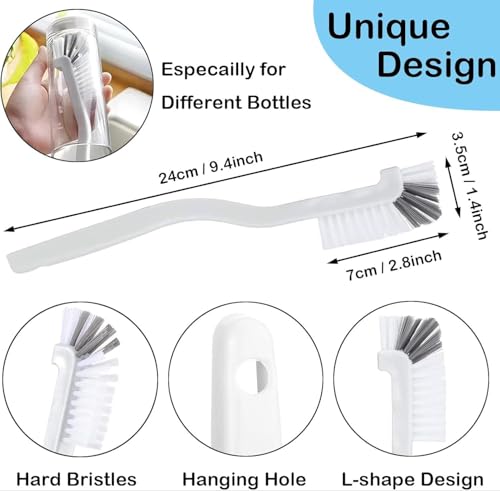 8PCS Cleaning Brush Set, Multi Purpose Gap Brush for Kitchen,Bathroom,Car, Grout, Window Tracks,Bathtub,Vehicle,Faucets,Bowl,Teapot,Cup, Home Essentials Scrub Cleaning Tools,Hard Crevice Cleaning