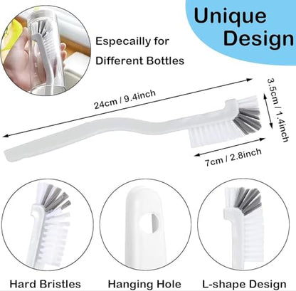 8PCS Cleaning Brush Set, Multi Purpose Gap Brush for Kitchen,Bathroom,Car, Grout, Window Tracks,Bathtub,Vehicle,Faucets,Bowl,Teapot,Cup, Home Essentials Scrub Cleaning Tools,Hard Crevice Cleaning