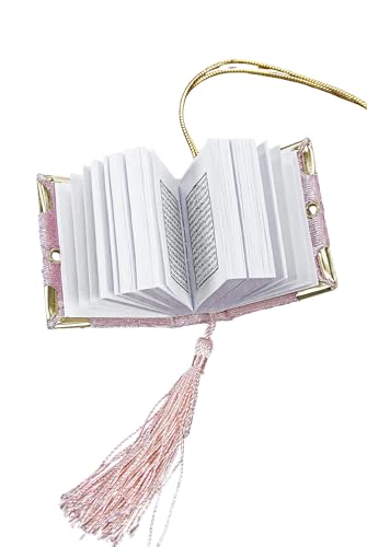 ihvan online Mini Quran & Tesbih Gift Set with Cylinder Box – 99 Pearl Muslim Prayer Beads, Misbaha Tasbeeh Sibha Mala – Islamic Ramadan, Eid & Mawlid Gift for Men & Women, Pink - color: Pink