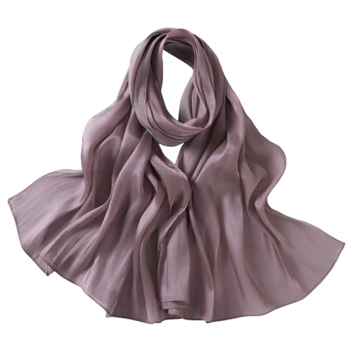 SUNDSGT Hijab Scarf for Women Silk Feeling Hijabs for Women Muslim Lightweight - color: Bean Sand