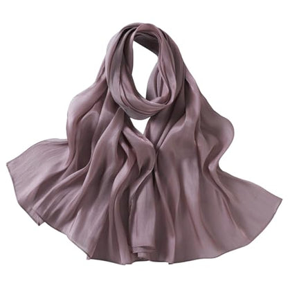 SUNDSGT Hijab Scarf for Women Silk Feeling Hijabs for Women Muslim Lightweight - color: Bean Sand