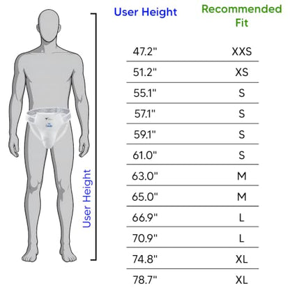 Taekwondo Groin Guard Male, WT Recognized, Durable Protection for International Competitions, Sizes: XS to XL - size: Medium