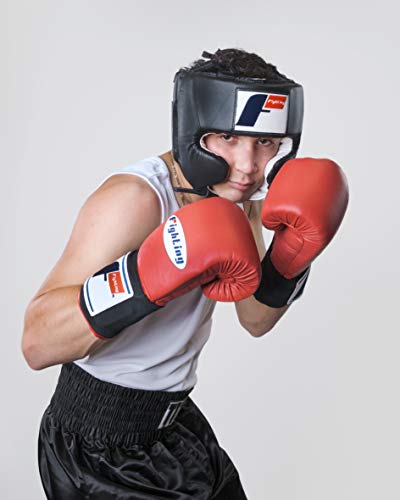 USA Boxing Competition Headgear (Cheek), Black, Medium