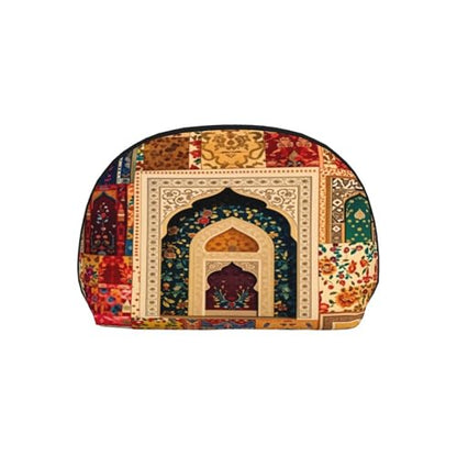 Ramadan Theme Showcases Vibrant Islamic 2-Piece Shell Makeup Bag Set, Large Capacity Travel Cosmetic Bag For Women With Zipper, Waterproof Polyester Toiletry Organizer Pouch For Purse, Travel - color: Ramadan Theme Showcases Vibrant Islamic