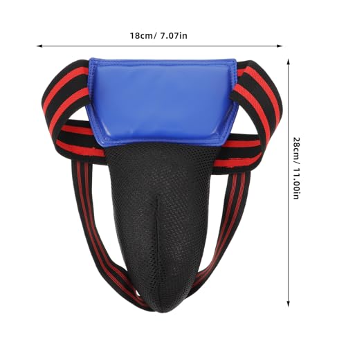 UPKOCH Boxing Groin Protector Athletic Cup MMA Groin Guard Blue Athletic Abdomen Protector for Martial Arts Taekwondo Training