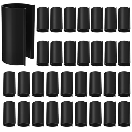 Jetec 32 Pcs PVC Pipe Clips Pool Cover Clamps for Above Ground Pool Greenhouses, Row Covers, Garden, Shelters, Bird Protection, 2.4 Inch Long(for 1 Inch PVC Pipe,Black) - color: Black, size: for 1 Inch PVC Pipe