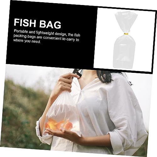 Toddmomy 50pcs Ornamental Fish Packing Bags Lightweight Fish Transport Containers for Aquarium Shipping and Safe for Live Transport