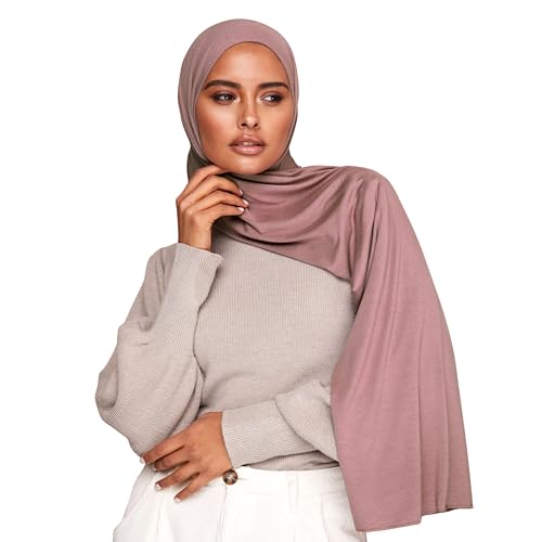 VOILE CHIC Premium Jersey Hijab Scarf For Women - Islamic Head Scarf Wrap Hijabs - color: Sphinx, size: 1 Pack