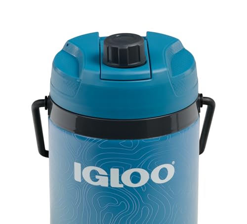 Igloo Trailmate Hybrid 54 oz Insulated Water Bottle, Large Sports Water Jug, Beverage Cooler, Modern Blue - color: Modern Blue