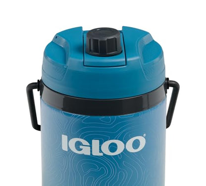 Igloo Trailmate Hybrid 54 oz Insulated Water Bottle, Large Sports Water Jug, Beverage Cooler, Modern Blue - color: Modern Blue
