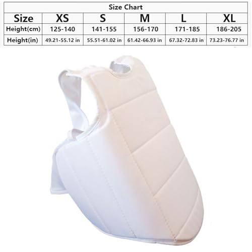 Karate Chest Protector, MMA Combat Training Boxing Taekwondo Abdomen Protective Sparring Gear Muay Thai Kickboxing - color: Black, size: X-Small