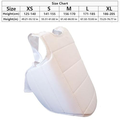 Karate Chest Protector, MMA Combat Training Boxing Taekwondo Abdomen Protective Sparring Gear Muay Thai Kickboxing - color: Black, size: Small