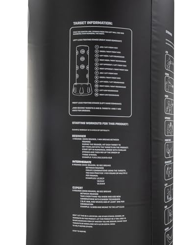 Century Wavemaster XXL | Freestanding Punching Bag with Base | Heavy Bag Boxing Martial Arts Kickboxing Bag | Optimal Strength and Cardio Training Bag - color: Black With Zones