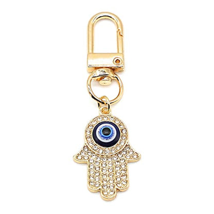 Evil Eye Keychains Car Key Ring Bag Purse Charm for Women Men - Good Luck Amulet Protection - color: G