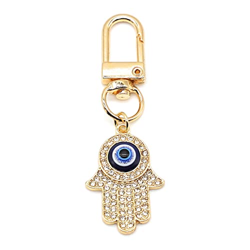 Evil Eye Keychains Car Key Ring Bag Purse Charm for Women Men - Good Luck Amulet Protection - color: G