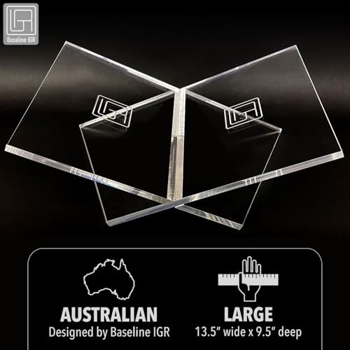 Large Clear Acrylic Book Stand, 12.5" x 9.5" x 5.5”, Acrylic Book Holder, Open Bookstand for Display and Reading Cookbooks, Art Books, Bibles, Magazines - Home and Office - color: Clear, size: Large