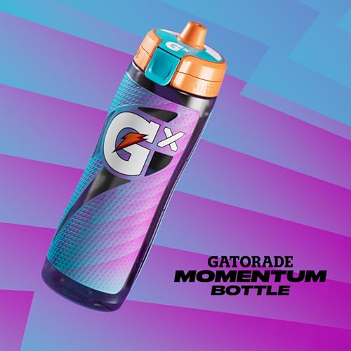Gatorade Gx Bottle, Momentum Neon Blue - color: Neon Blue, size: 30 Ounces